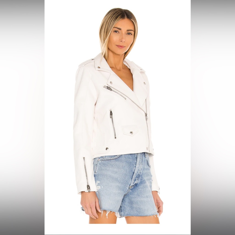 White leather jacket